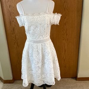 Francisca’s size small mini lace dress